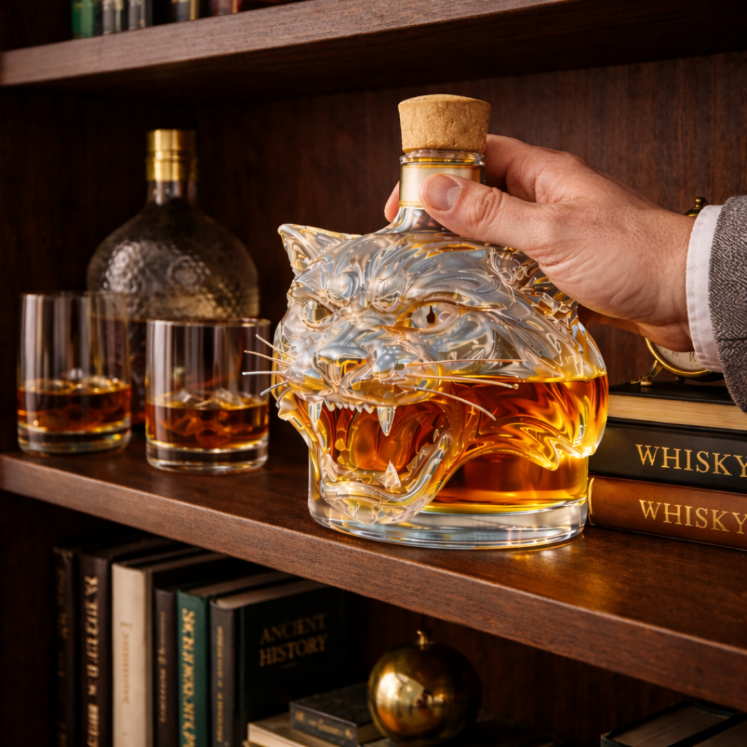 Joseph | Whiskyflaska med tigerdesign