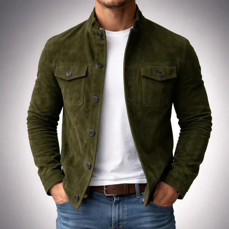 Jacob | Klassisk Pocket Suede Jacka