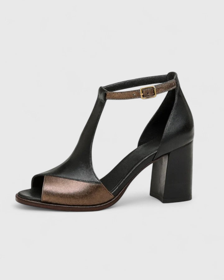 Vanessa | Moderna Elastiska T-Strap Klackar