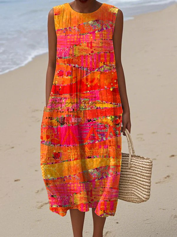 Rue™ | Sunset Midi Klänning