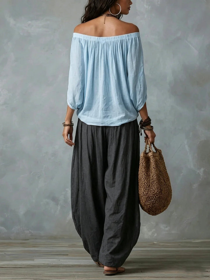 Esme | Avslappnad Off-Shoulder Set