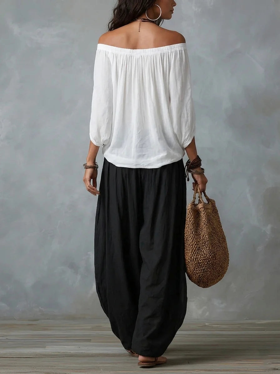 Esme | Avslappnad Off-Shoulder Set