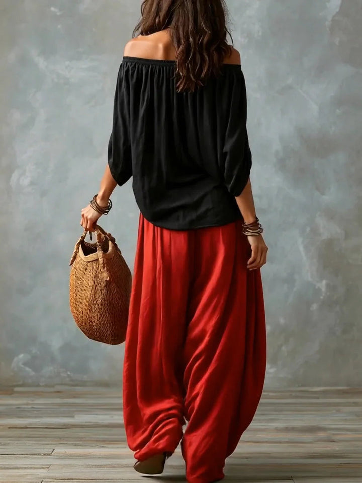 Esme | Avslappnad Off-Shoulder Set