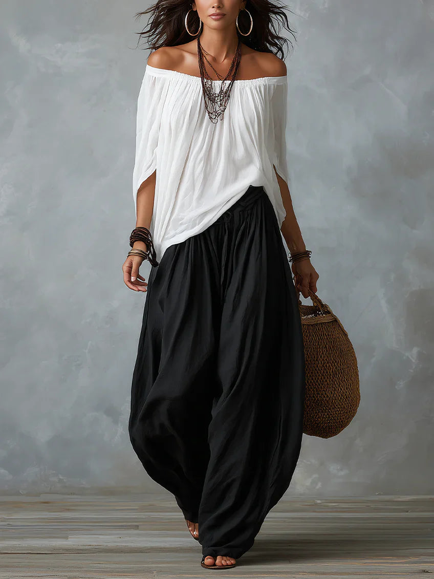 Esme | Avslappnad Off-Shoulder Set