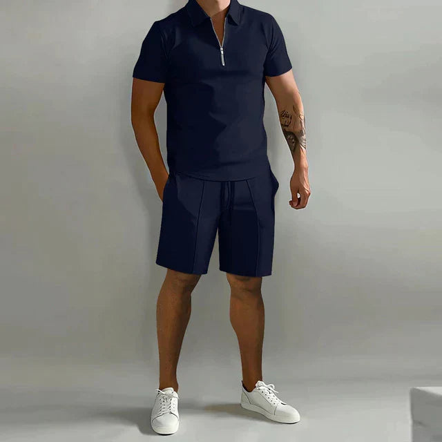Jacob | Raffinerad polo och skräddarsydda shorts-set