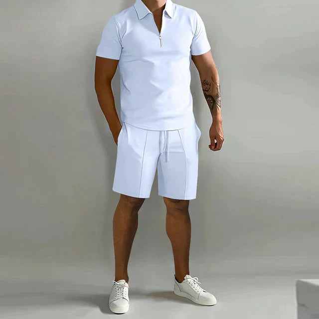 Jacob | Raffinerad polo och skräddarsydda shorts-set