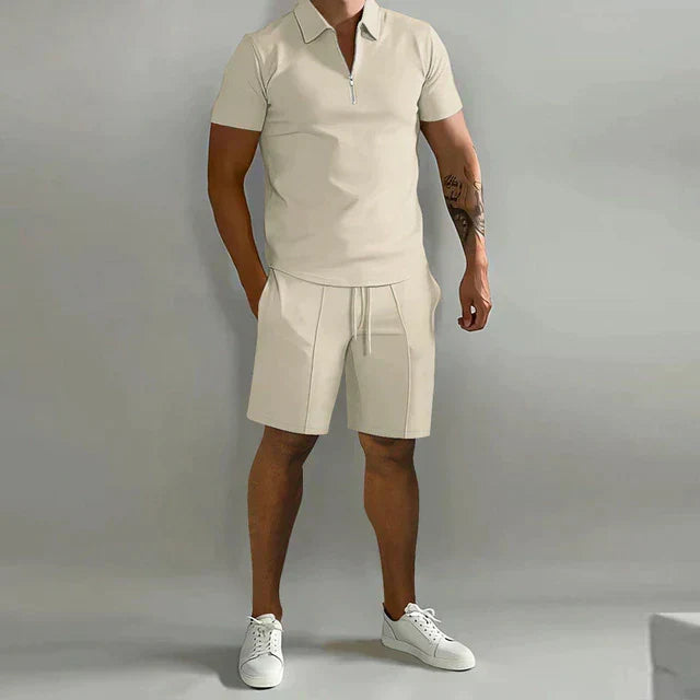 Jacob | Raffinerad polo och skräddarsydda shorts-set