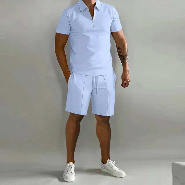 Jacob | Raffinerad polo och skräddarsydda shorts-set