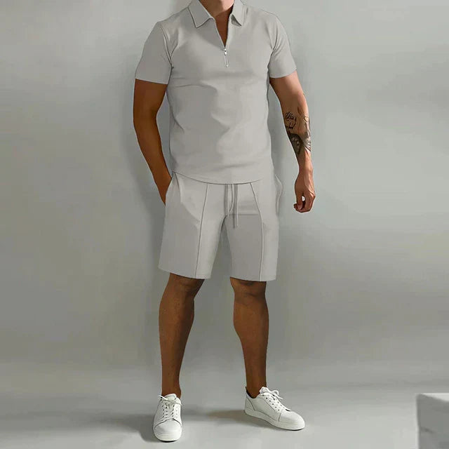 Jacob | Raffinerad polo och skräddarsydda shorts-set