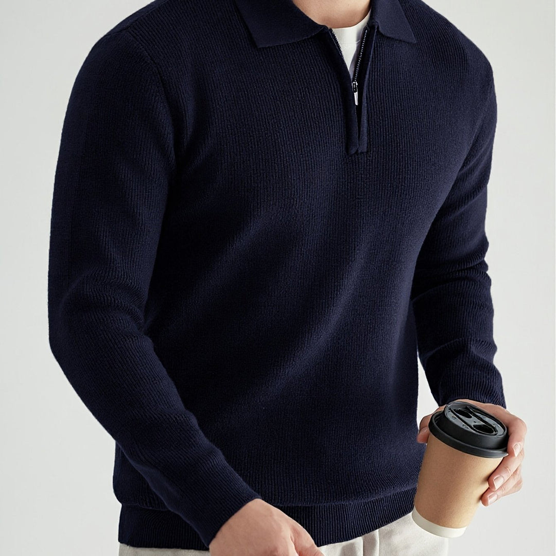 Donovan | Förfinad Quarter-Zip Polo Tröja