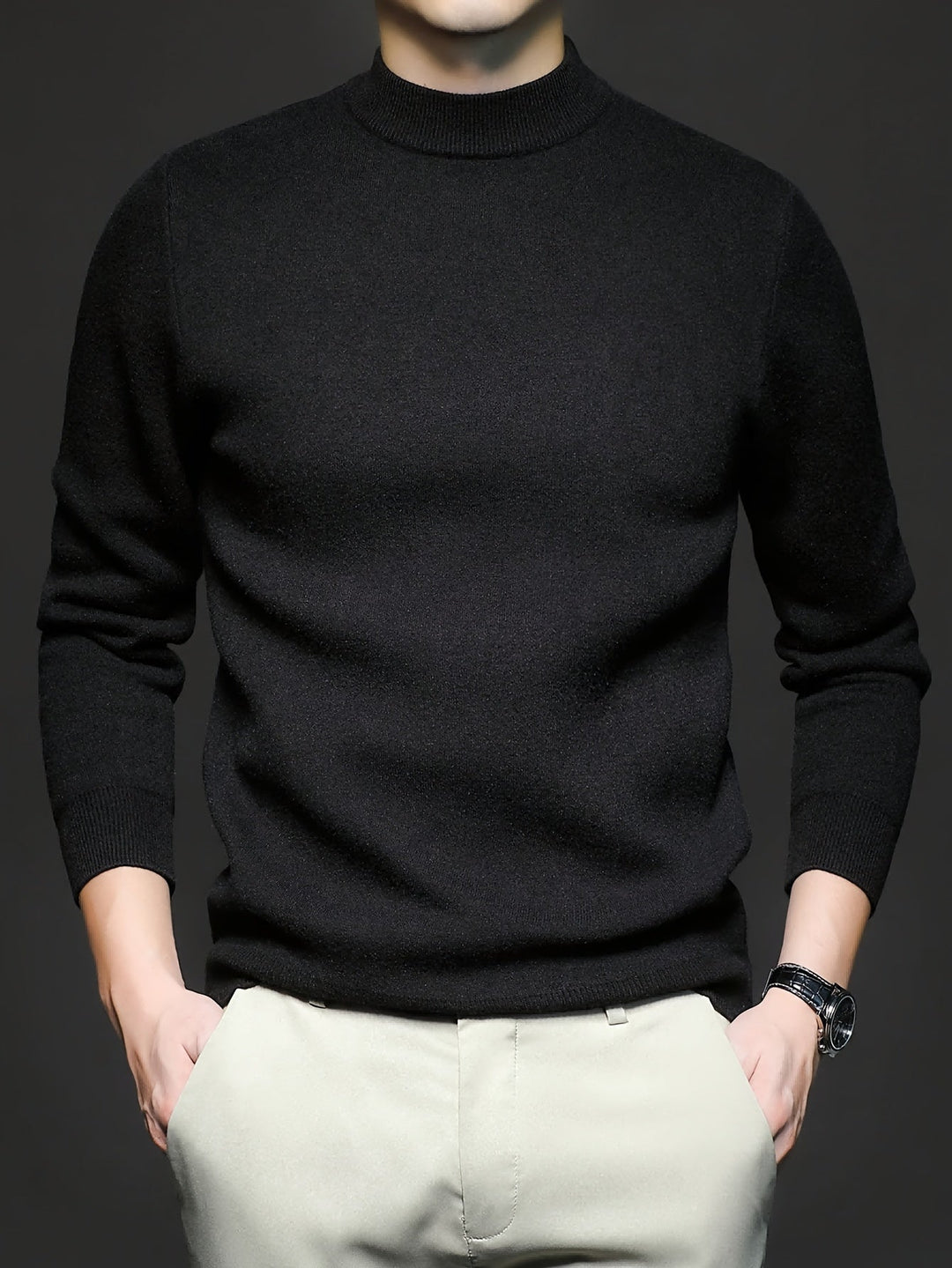 Russell | Finslipad Mock-Neck Tröja