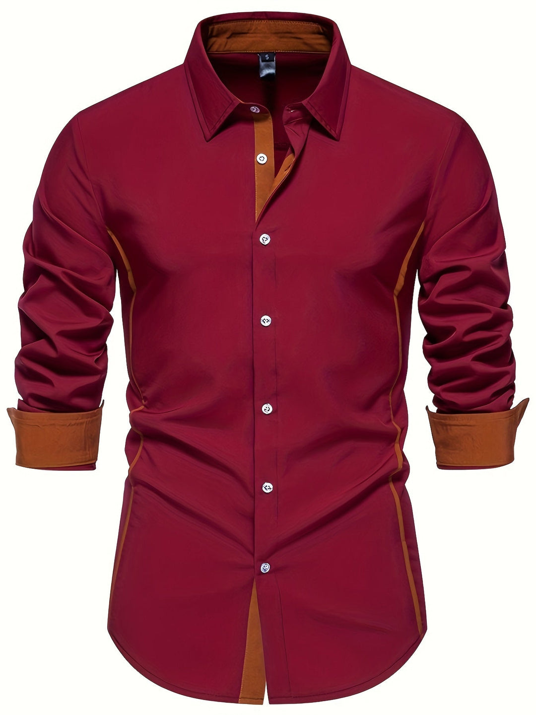 Anthony | Kontrast Trim Button-Up Skjorta