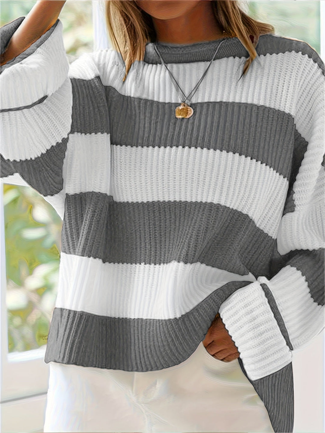 Ivy | Avslappnad Färgblock Sweater