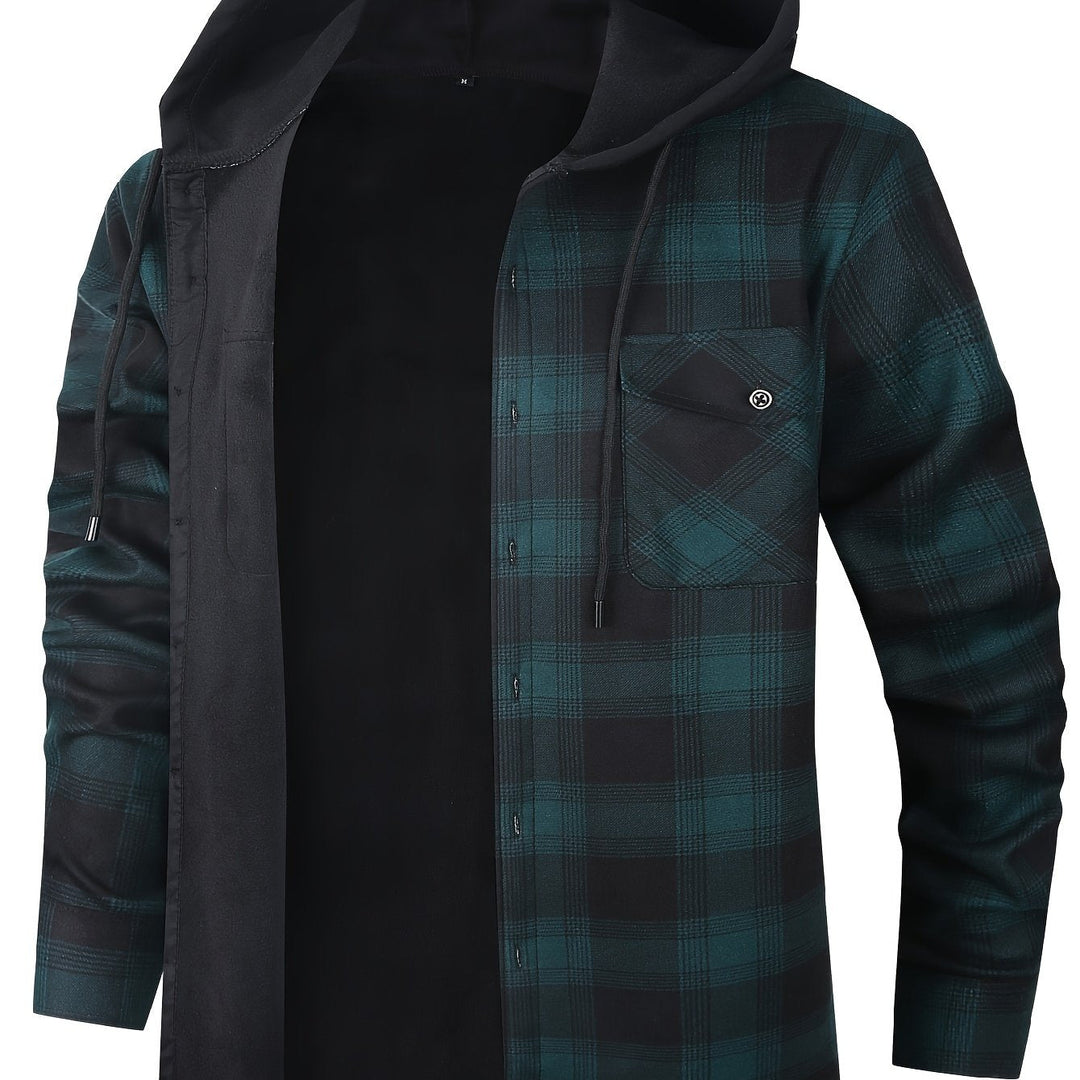 Desmond | Hoodie-rutig skjorta jacka