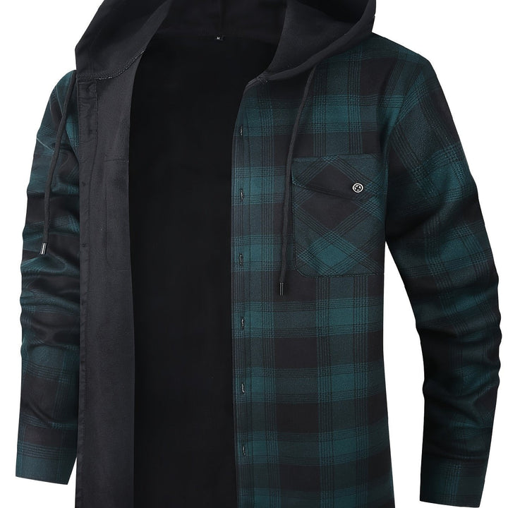 Desmond | Hoodie-rutig skjorta jacka