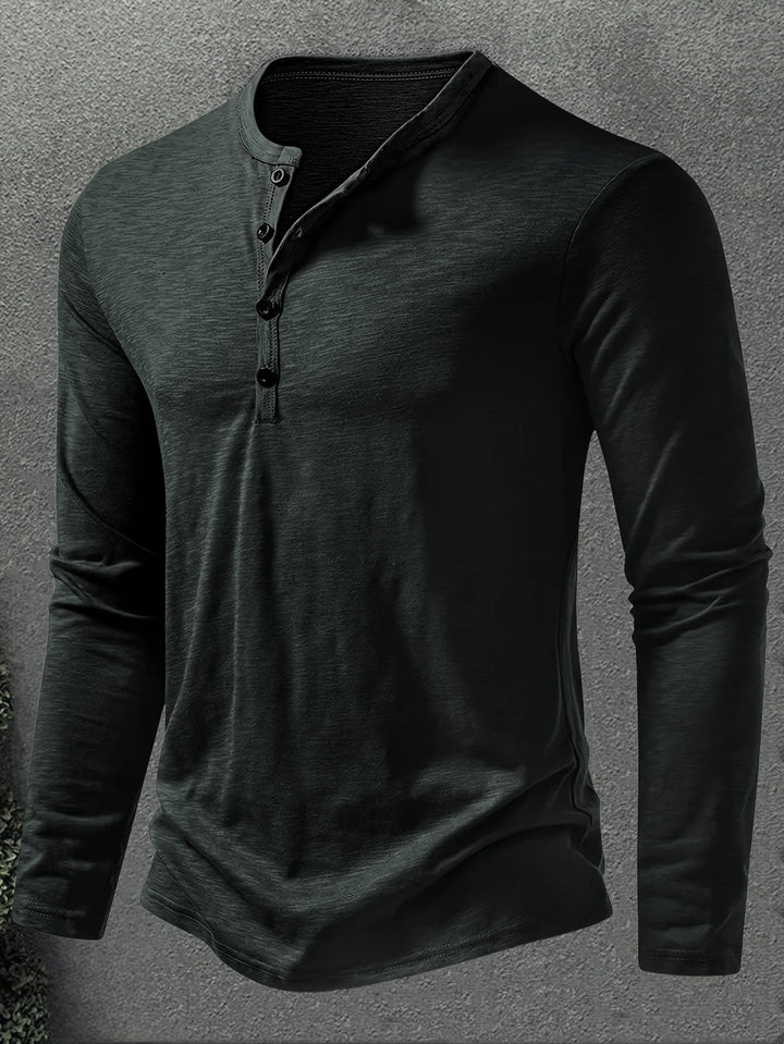 Dalton | Klassisk Knapp-Placket Henley