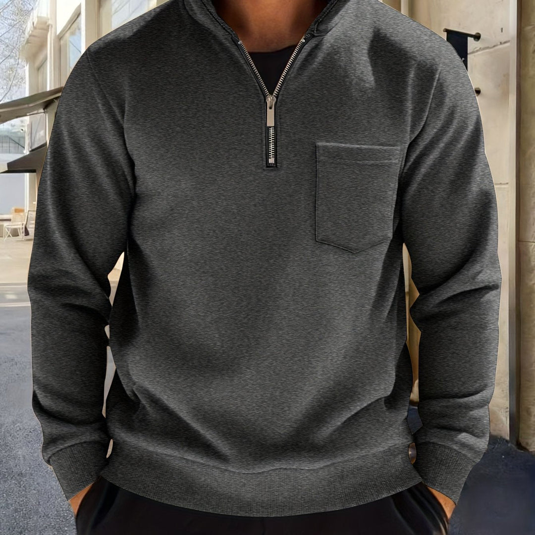 Emmett | Raffinerad Halv-Zip Pullover