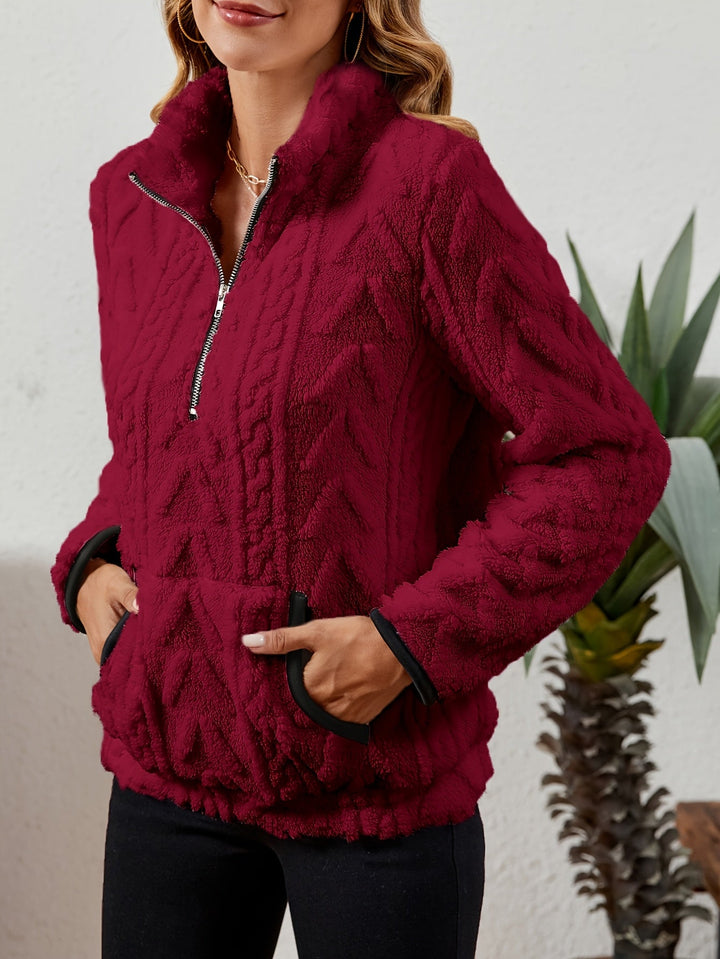 Delilah | Mysig Halvdragkedja Pullover
