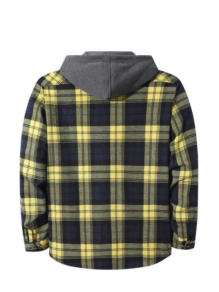 Braxton | Rutig Hoodie Skjorta