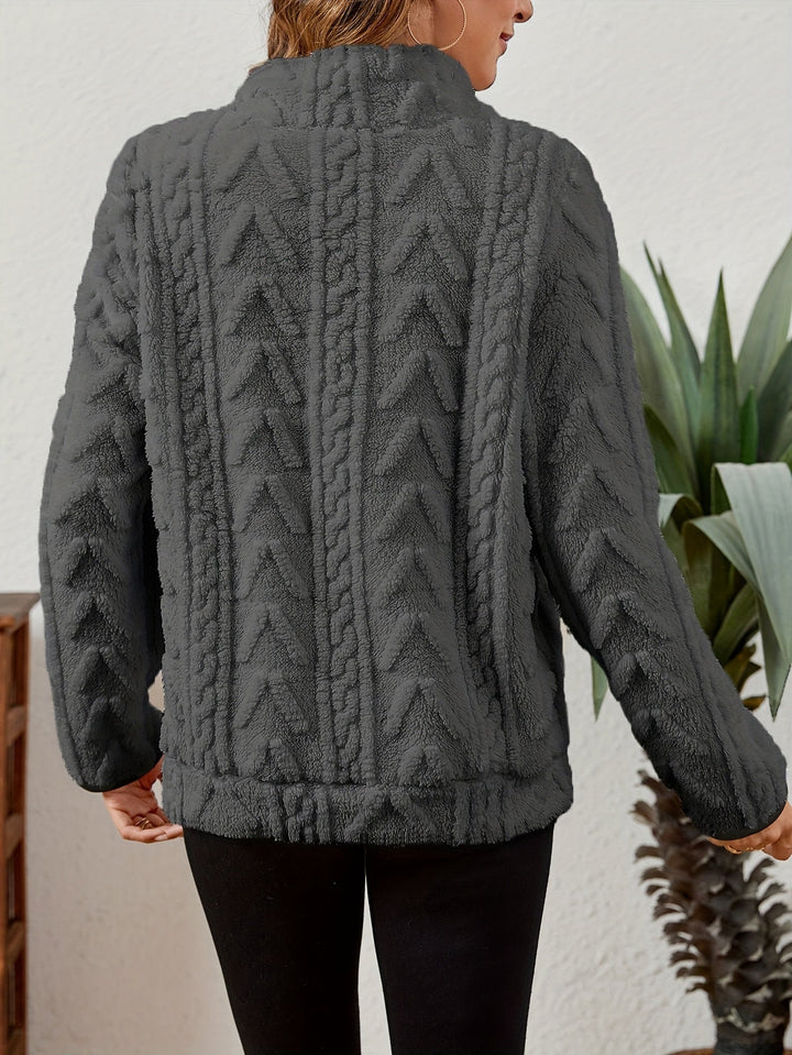 Delilah | Mysig Halvdragkedja Pullover