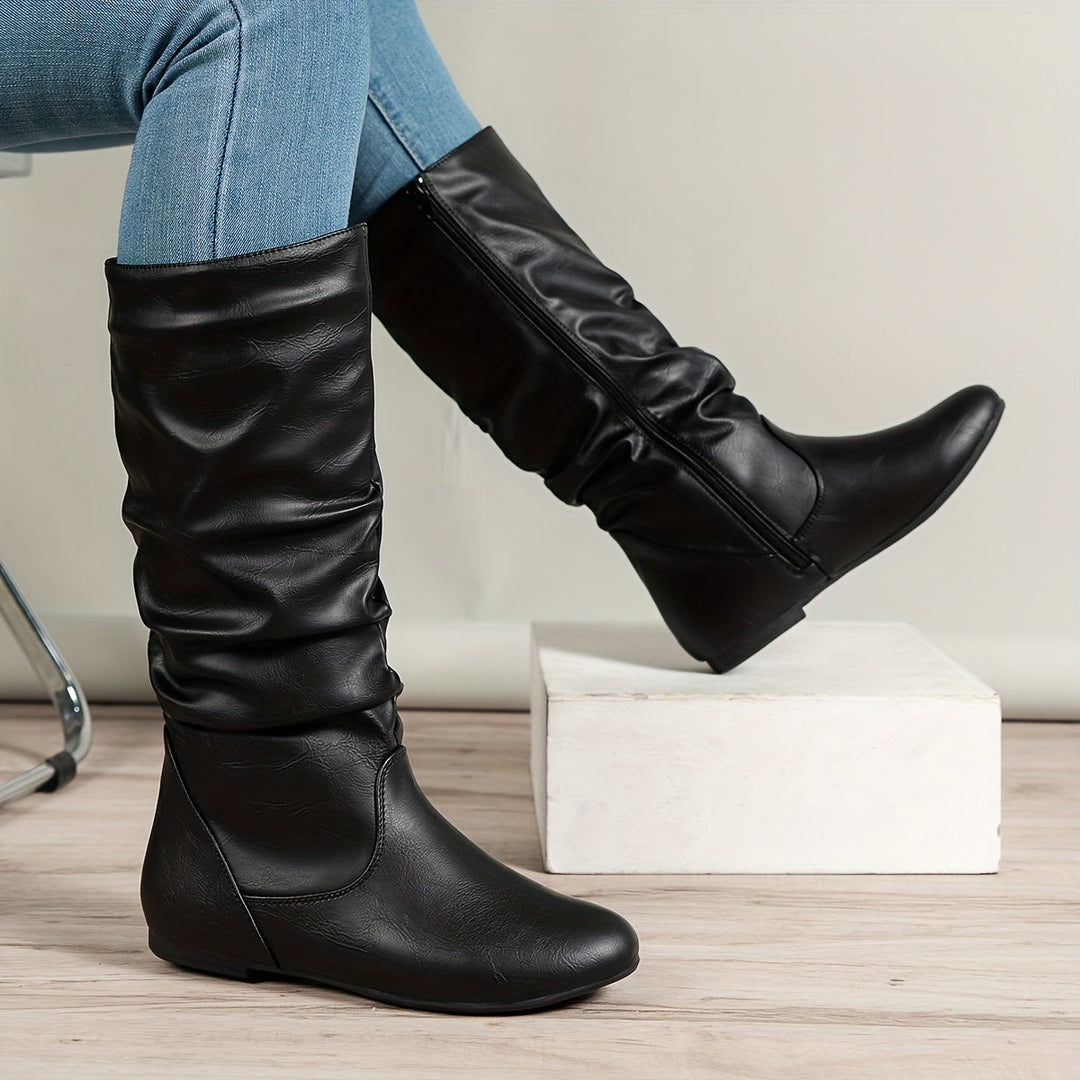 Maureen | Slouchade Stövlar Mid-Calf