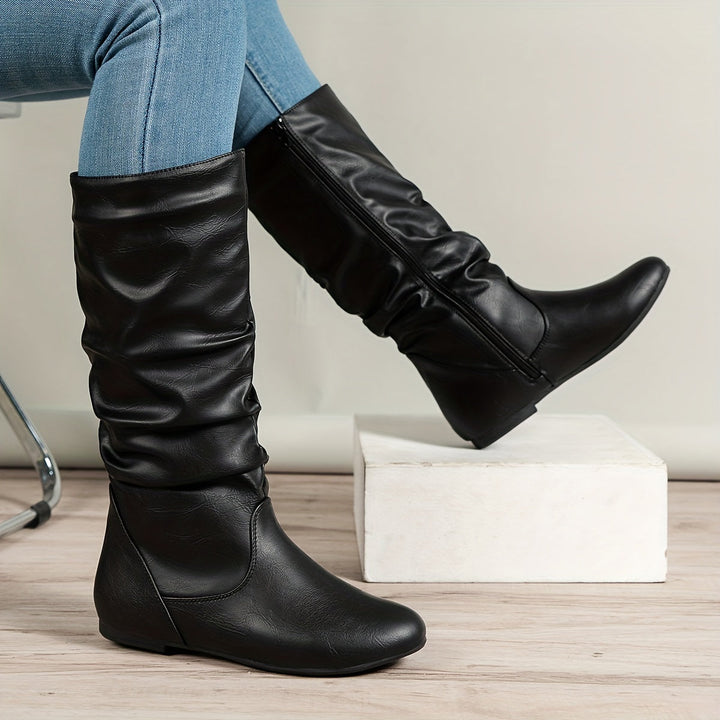 Maureen | Slouchade Stövlar Mid-Calf