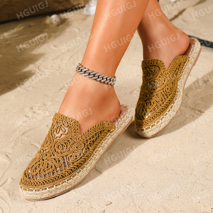 Bonnie | Vävd Slip-On Mules