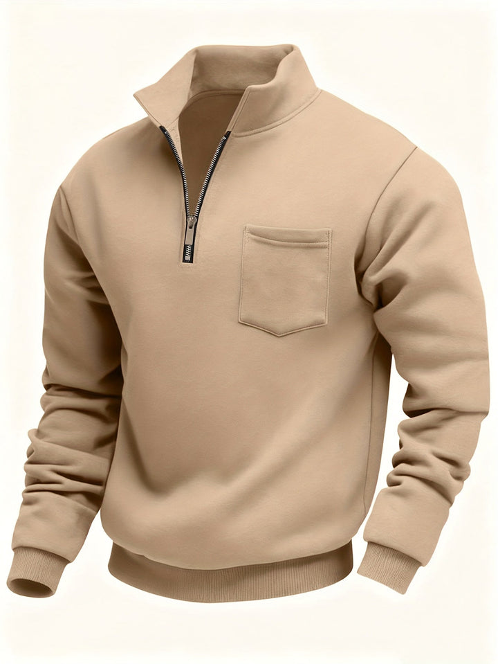Emmett | Raffinerad Halv-Zip Pullover