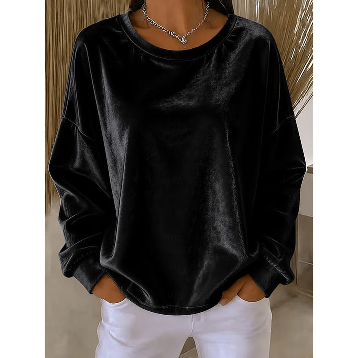 Rosanna | Avslappnad Crew-Neck Topp