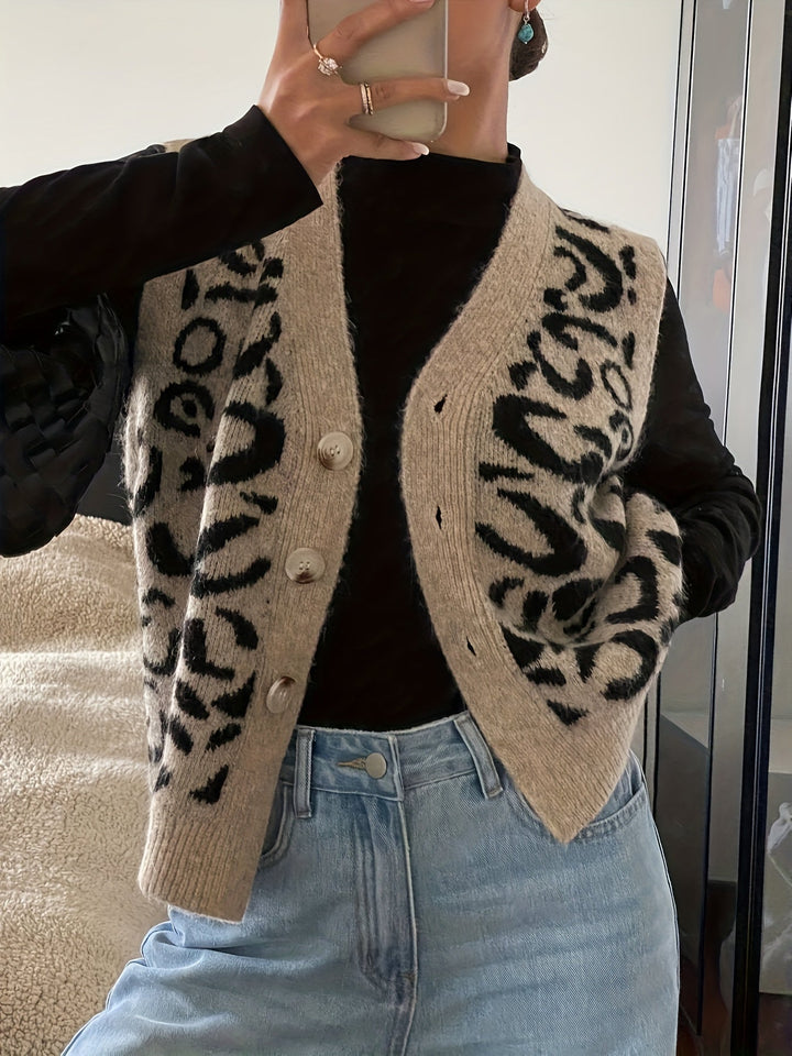 Thea | Mönstrad Knapp-front Väst