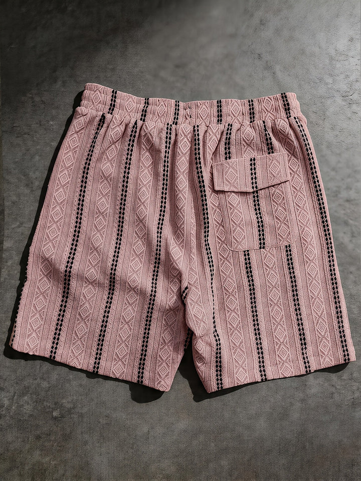 Nolan | Texturerade Drawstring Shorts