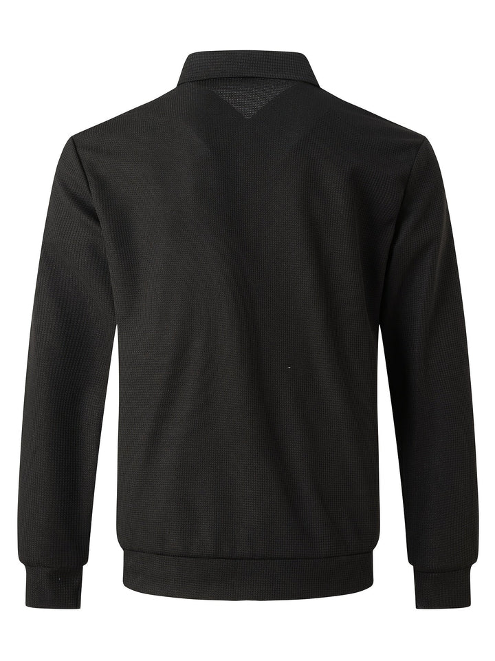 Cameron | Texturerad Zip Jacka