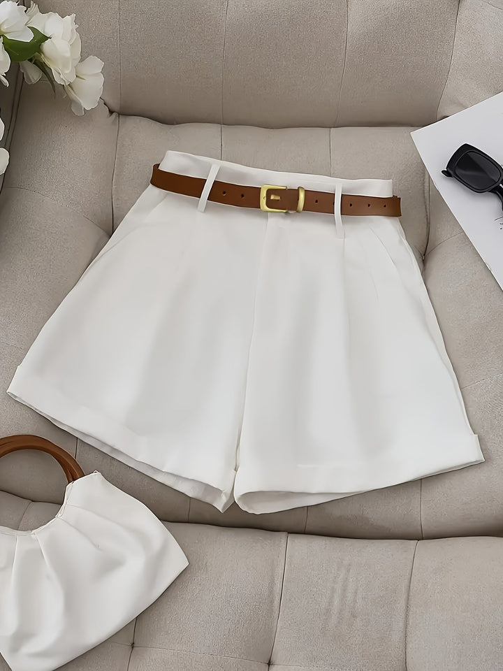 Blythe | Skräddarsydda Högmidjade Shorts med Bälte