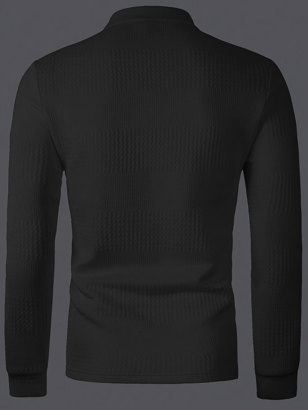 Fletcher | Texturerad långärmad polo