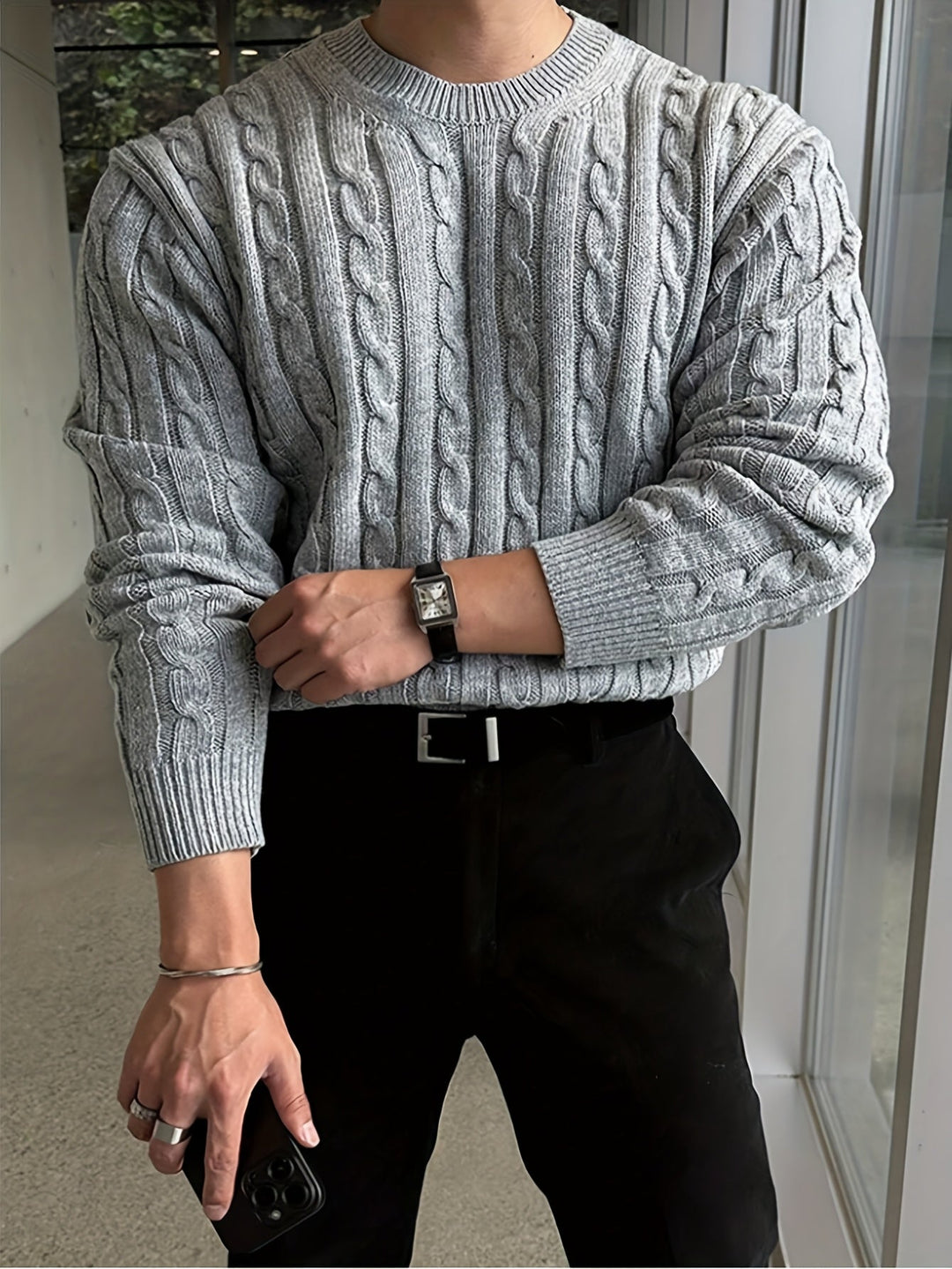 Preston | Twisted Cable Pullover Tröja