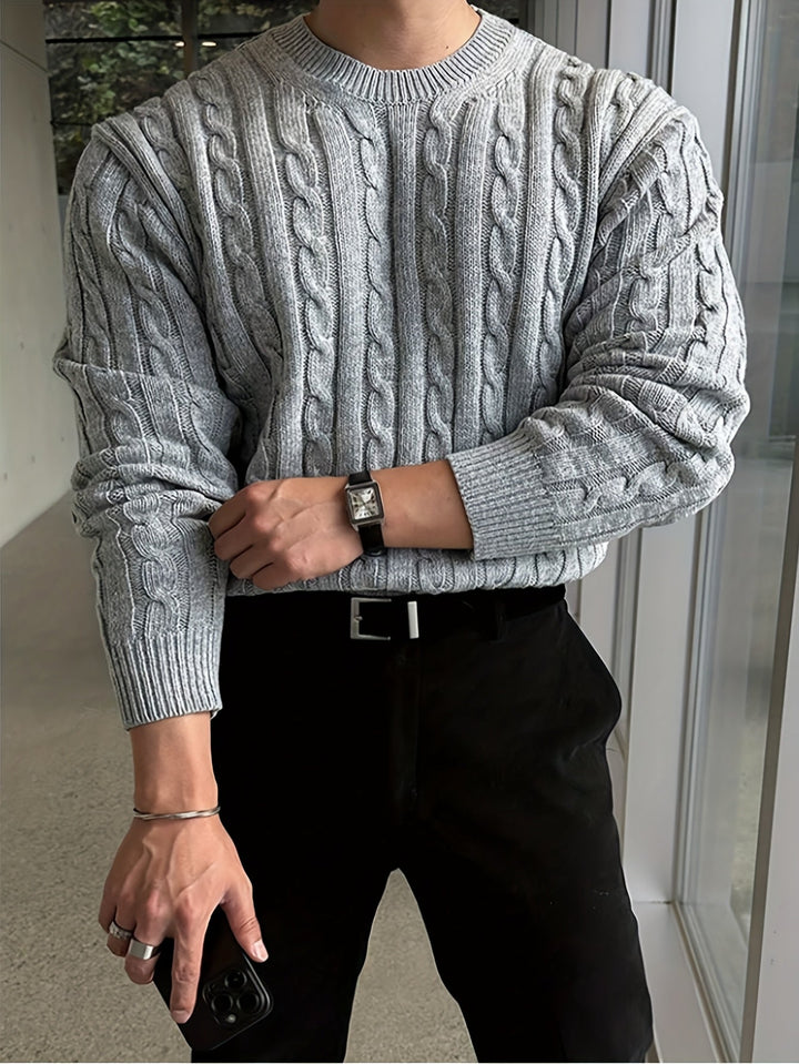 Preston | Twisted Cable Pullover Tröja