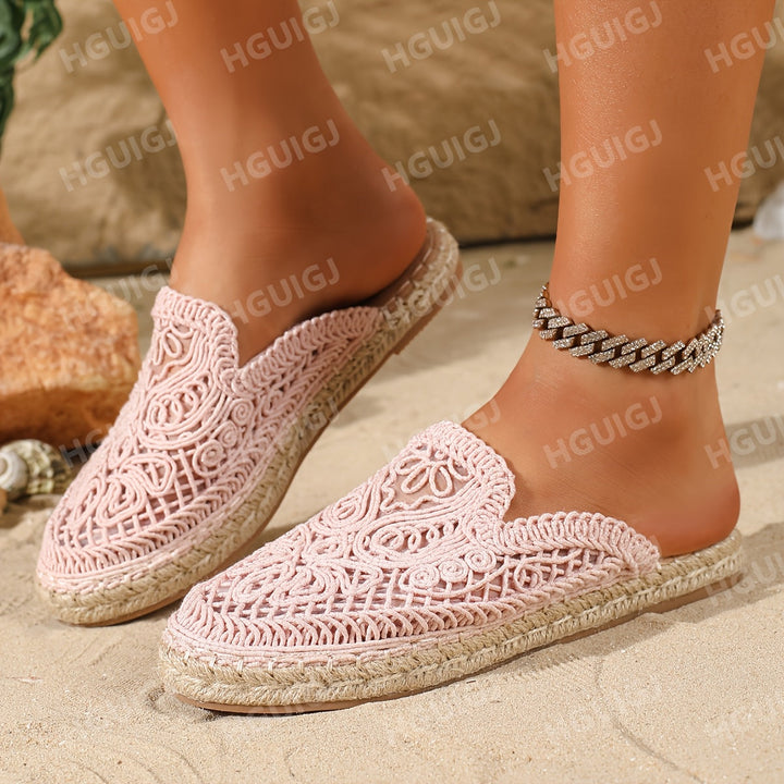 Bonnie | Vävd Slip-On Mules
