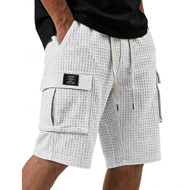 Landon | Texturerade Cargo Shorts