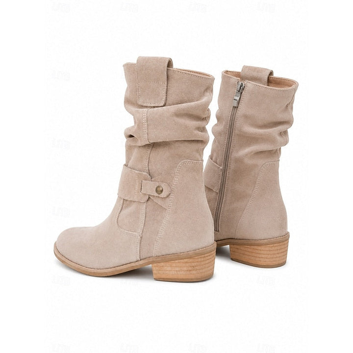 Tessa | Slouchy Spänne Ankelstövlar