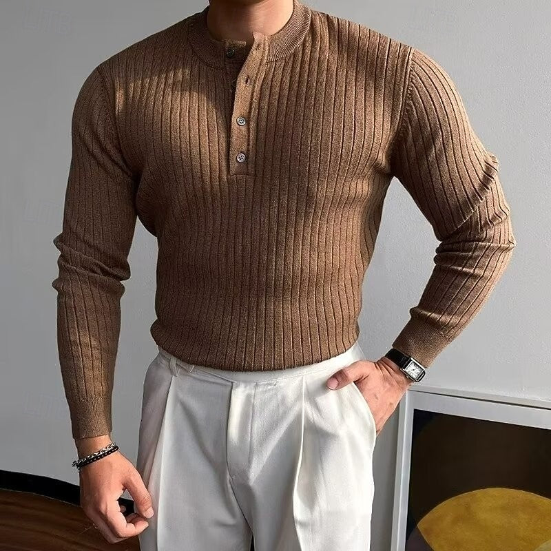 Theo | Ribbad Henley Tröja