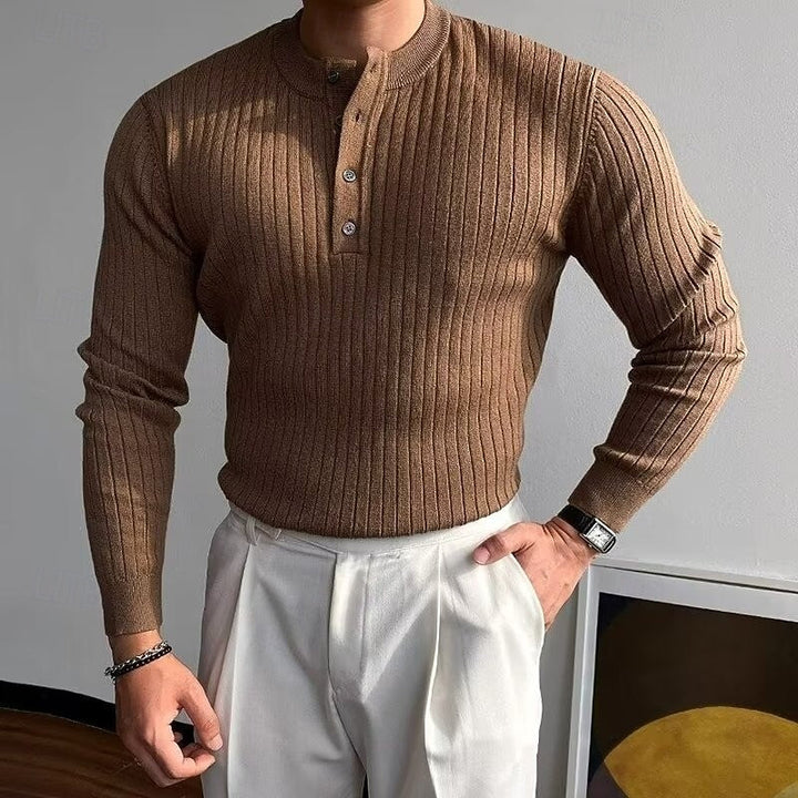Theo | Ribbad Henley Tröja