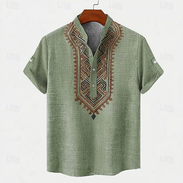 Sebastian | Broderad Vintage Skjorta