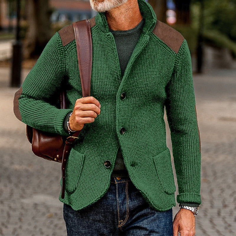 Archer | Texturerad Stickad Cardigan