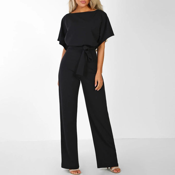 Gwyneth | Elegant Vidbenad Jumpsuit med Bälte