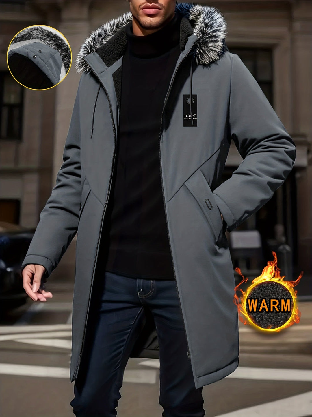 Lincoln | Huva Mid-Length Parka Jacka