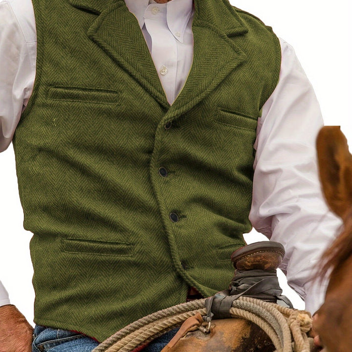 Colton | Heritage Herringbone Vest