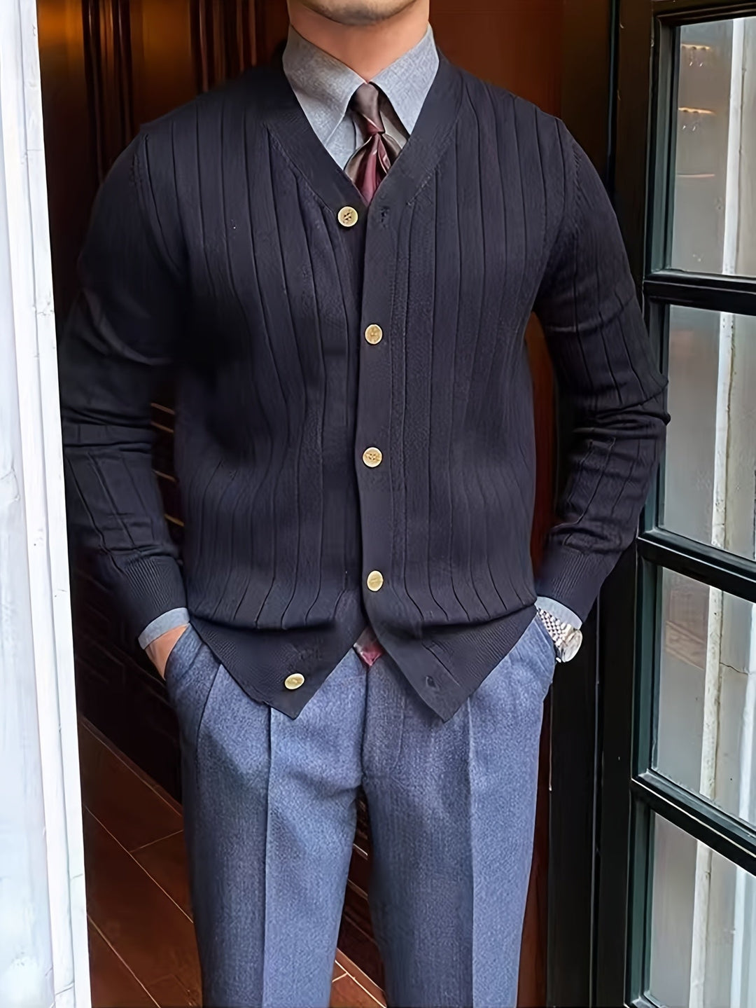 Oliver | Klassisk Knapp-up Cardigan