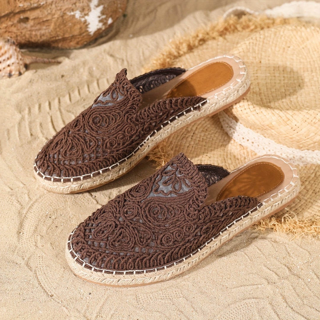 Bonnie | Vävd Slip-On Mules