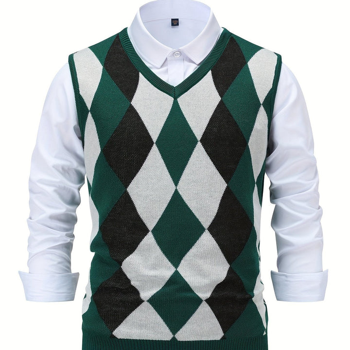 Chandler | Klassisk Argyle Tröja Väster