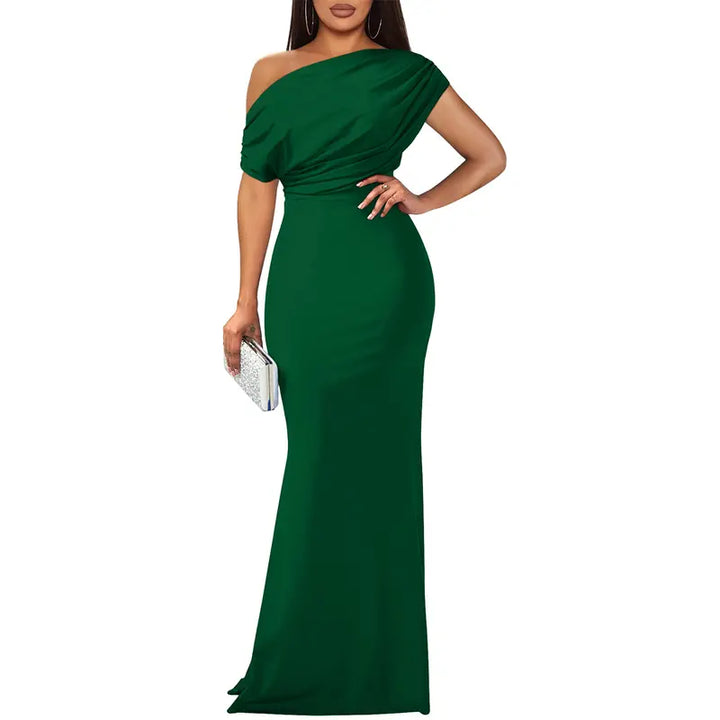 Ros | Elegant Off-Shoulder Aftonklänning